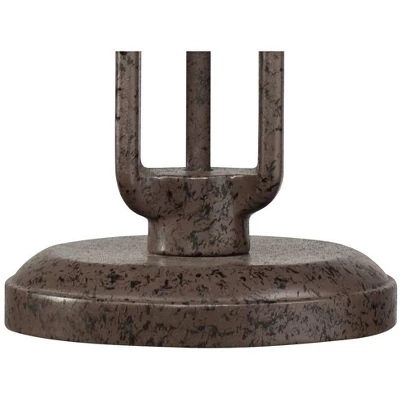 Franklin Iron Works Edison Industrial Rustic Farmhouse Table Lamp 30" Tall Rust Brown Open Metal Cage For Bedroom Living Room Bedside Nightstand Kids 5 Franklin Iron Works Edison Industrial Rustic Farmhouse Table Lamp 30" Tall Rust Brown Open Metal Cage For Bedroom Living Room Bedside Nightstand Kids - Image 5