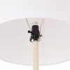 65" Kanana Faux Wood Floor Lamp With White Cotton Shade - Globe Electric