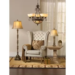 Regency Hill Rustic Floor Lamp 62" Tall French Faux Wood Antique Candlestick Beige Silk Bell Shade For Living Room Reading Bedroom Office 15 Regency Hill Rustic Floor Lamp 62" Tall French Faux Wood Antique Candlestick Beige Silk Bell Shade For Living Room Reading Bedroom Office -Lighting Specialty Shop GUEST 84b02030 c324 41db 8b18 07b1efeacb57