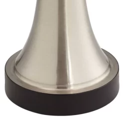 360 Lighting Seymore Modern Touch Table Lamps Set Of 2 26" High Silver LED With USB Charging Port Blue Shirred Shade For Bedroom Living Room Kids Desk -Lighting Specialty Shop GUEST 85f1e0a1 093f 4a96 a5d8 697925148cfc