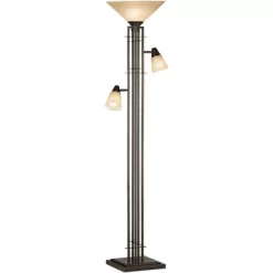 Franklin Iron Works Metro Mission Rustic Torchiere Floor Lamp With Side Lights 71" Tall Bronze Champagne Glass For Living Room Reading Bedroom Office 8 Franklin Iron Works Metro Mission Rustic Torchiere Floor Lamp With Side Lights 71" Tall Bronze Champagne Glass For Living Room Reading Bedroom Office -Lighting Specialty Shop GUEST 86ff8715 813b 485b bfba 7e07081cbe6a
