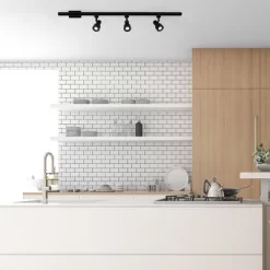 6.5" LED 3-Light Step Linear Track Pendant Black - Cresswell Lighting -Lighting Specialty Shop GUEST 8721d936 c157 4276 837e 8fc419c68b9a