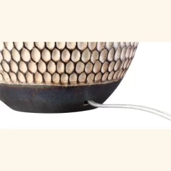 360 Lighting Emma Modern Mid Century Accent Table Lamp 21" High Wood Brown Ceramic Oatmeal Drum Shade For Bedroom Living Room Bedside Nightstand Home -Lighting Specialty Shop GUEST 8df17054 d285 408d b95e 60677cb0a7a4