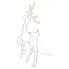 Northlight 24" Lighted Standing Reindeer Silhouette Outdoor Christmas Decoration