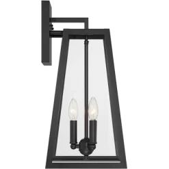 John Timberland Arrington Modern Outdoor Wall Light Fixture Mystic Black Metal 20" Clear Glass For Post Exterior Barn Deck House Porch Yard Posts Home -Lighting Specialty Shop GUEST 8ecd2cb2 8e36 4bb4 83b7 a66de3994c03