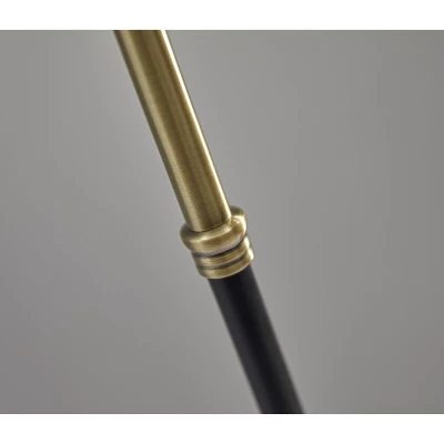 59" 3-way Bergen Floor Lamp Black - Adesso 4 59" 3-way Bergen Floor Lamp Black - Adesso - Image 4