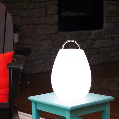 12.6" Wander Outdoor Table Lamp - White - Mooni - Allsop GLOW 1 12.6" Wander Outdoor Table Lamp - White - Mooni - Allsop GLOW
