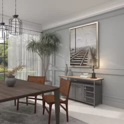 10" X 21" Industrial Accent Lamp With Iron Wire Cage Shade Red/Black - Olivia & May -Lighting Specialty Shop GUEST 92a4b735 448c 4df8 a3c9 3099cae0294d