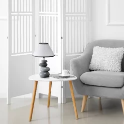 14.7" Contemporary Ceramic Stacking Stones Table Desk Lamp Gray - Creekwood Home 13 14.7" Contemporary Ceramic Stacking Stones Table Desk Lamp Gray - Creekwood Home -Lighting Specialty Shop GUEST 9352a26c 6a11 4685 81f1 1d6c3fa42d3c