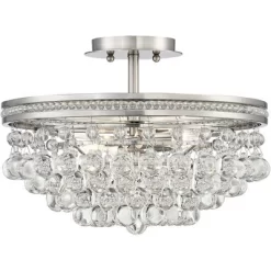 Vienna Full Spectrum Wohlfurst Modern Ceiling Light Semi Flush Mount Fixture 16" Wide Brushed Nickel 3-Light Clear Crystal For Bedroom Living Room 8 Vienna Full Spectrum Wohlfurst Modern Ceiling Light Semi Flush Mount Fixture 16" Wide Brushed Nickel 3-Light Clear Crystal For Bedroom Living Room -Lighting Specialty Shop GUEST 9386f081 26ee 47e8 94f9 901f762f171c