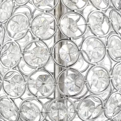 360 Lighting Sergio Modern Accent Table Lamps 23 1/2" High Set Of 2 Acrylic Chrome USB Charging Port White Drum For Bedroom Living Room Bedside Desk -Lighting Specialty Shop GUEST 93df4883 5585 487f 9c5d 6e990a7cb42c