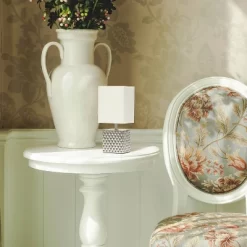 11.81" Tall Petite Hammered Square Bedside Table Desk Lamp With White Fabric Shade Silver - Simple Designs -Lighting Specialty Shop GUEST 94c4bbcc 65ba 4f2c 950c 0638872cea2e