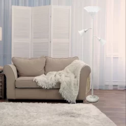 3 Light Floor Lamp With Scalloped Glass Shade White - Elegant Designs 11 3 Light Floor Lamp With Scalloped Glass Shade White - Elegant Designs -Lighting Specialty Shop GUEST 96208065 1b54 4471 af66 490006319f4e