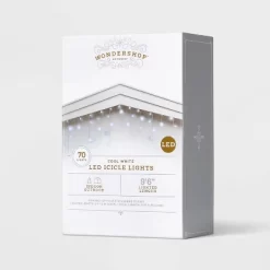 70ct LED Christmas Icicle Lights Cool White With White Wire - Wondershop™ -Lighting Specialty Shop GUEST 977853e4 a029 4f1b 84ad 140a6c9b00fc