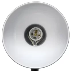 14.25" Traditional Fundamental Metal Desk Task Lamp And Bowl Shaped Shade With Flexi Gooseneck White - Creekwood Home -Lighting Specialty Shop GUEST 9778b01a 49d9 4035 8c06 0696dd8f2a3c