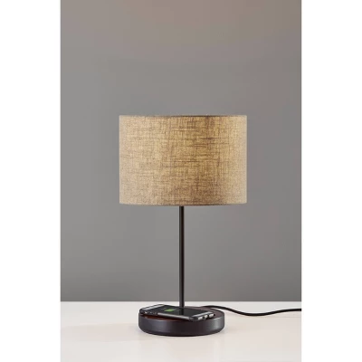 19.5" Oliver Charge Table Lamp Black - Adesso 3 19.5" Oliver Charge Table Lamp Black - Adesso - Image 3