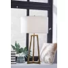 Wynlett Metal Table Lamp Antique Brass - Signature Design By Ashley