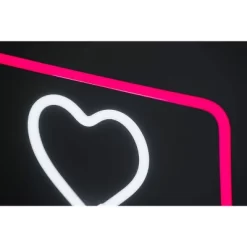 Amped Co 13 X 11 Inches Neon Desk Light Like Sign Symbol, Heart, Red And White -Lighting Specialty Shop GUEST 9a2866cd c6b2 4628 a44a d85a641c2548