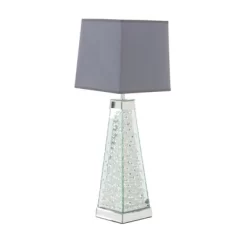 Contemporary Glass Mirrored Table Lamp Silver - Olivia & May -Lighting Specialty Shop GUEST 9b933cbd 47bb 414b b505 01e94ce36eec