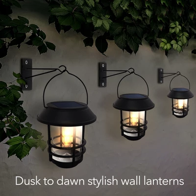 Dartwood Solar Wall Lanterns - Outdoor Mounted Wall Lanterns For Your Yard, Patio, Or Walkway (4 Pack, Black) 7 Dartwood Solar Wall Lanterns - Outdoor Mounted Wall Lanterns For Your Yard, Patio, Or Walkway (4 Pack, Black) - Image 7
