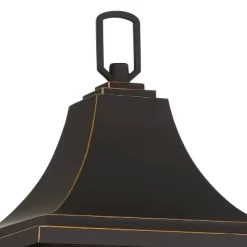 John Timberland Sunderland Rustic Mission Outdoor Wall Light Fixture Black Gold 24 3/4" Clear Glass For Post Exterior Barn Deck House Porch Yard Patio -Lighting Specialty Shop GUEST 9cb89ee3 6f2e 471a b89e 7bc2e96a8729