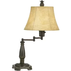 Regency Hill Traditional Swing Arm Desk Table Lamps 22.5" High Set Of 2 Bronze Faux Leather Shade For Living Room Bedroom Nightstand Office 10 Regency Hill Traditional Swing Arm Desk Table Lamps 22.5" High Set Of 2 Bronze Faux Leather Shade For Living Room Bedroom Nightstand Office -Lighting Specialty Shop GUEST 9d559499 5ed0 4401 92ae ed3747c17ad3