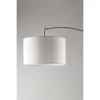 Preston Arc Lamp Brushed Steel White - Adesso
