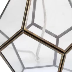Transparent Octagonal Table Lamp Brass - Lalia Home -Lighting Specialty Shop GUEST 9eab4f89 9b47 43d5 be36 33dd60fa1005