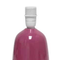 10.04" Traditional Ceramic Thimble Base Bedside Table Desk Lamp With Matching Fabric Shade Mauve - Simple Designs 10 10.04" Traditional Ceramic Thimble Base Bedside Table Desk Lamp With Matching Fabric Shade Mauve - Simple Designs -Lighting Specialty Shop GUEST 9eddab2b 06cf 4495 b172 1b7f04cf2063