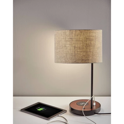 19.5" Oliver Charge Table Lamp Black - Adesso 6 19.5" Oliver Charge Table Lamp Black - Adesso - Image 6