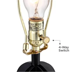 360 Lighting Marcel Industrial Table Lamps 24 1/4" High Set Of 2 Black With USB Charging Port And Nightlight LED Cream Shade For Bedroom Bedside Desk 9 360 Lighting Marcel Industrial Table Lamps 24 1/4" High Set Of 2 Black With USB Charging Port And Nightlight LED Cream Shade For Bedroom Bedside Desk -Lighting Specialty Shop GUEST a2307e8f 3faf 448c a0fd 7ffba43a7510 1