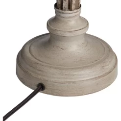 Franklin Iron Works Annie Modern Coastal Table Lamps 28" Tall Set Of 2 Weathered Sand Iron Cream Tapered Drum Shade For Bedroom Living Room Bedside -Lighting Specialty Shop GUEST a2b7214e 90b0 4feb a40e 0651be526bec