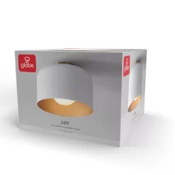 Amy 1-Light Matte White Flush Mount Ceiling Light With Inner Frosted Glass Shade - Globe Electric -Lighting Specialty Shop GUEST a44f2acc bc27 4e26 b91f e2f30ac22639