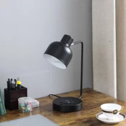 15.25" Vadim Adjustable With Charging USB Port Station Student Task Table Lamp Black - Ore International 7 15.25" Vadim Adjustable With Charging USB Port Station Student Task Table Lamp Black - Ore International -Lighting Specialty Shop GUEST a46a5196 f41d 4cf5 a6e3 41aa0c9b37a3
