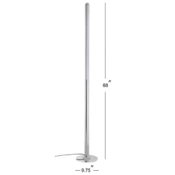 68" Metal Roxanna Floor Lamp (Includes LED Light Bulb) Silver - JONATHAN Y -Lighting Specialty Shop GUEST a4e920ec 1d1f 4284 ae65 c8237fccdc79