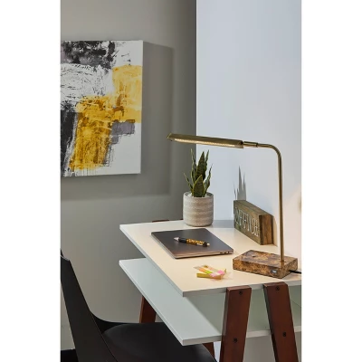 Reader Desk Lamp Antique Brass (Includes LED Light Bulb) - Adesso 3 Reader Desk Lamp Antique Brass (Includes LED Light Bulb) - Adesso - Image 3