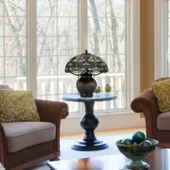 18.25" Metal Contemporary Mission Table Lamp With Tiffany Glass Shade - Cal Lighting 6 18.25" Metal Contemporary Mission Table Lamp With Tiffany Glass Shade - Cal Lighting -Lighting Specialty Shop GUEST a78bf2d5 1785 4a17 b728 e5e706af7046