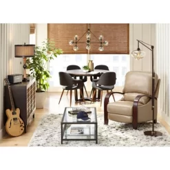 Franklin Iron Works Hunter Modern Rustic Farmhouse Table Lamp 29 3/4" Tall Cherry Wood Bronze Metal Double Drum Shade For Bedroom Living Room House -Lighting Specialty Shop GUEST a919968d 061e 4fd9 98a5 0ba8249f8cdf