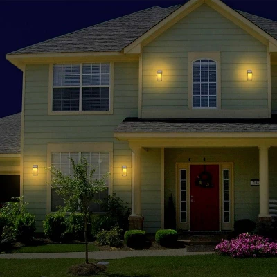 LED Solar Outdoor Wall Panel Lantern With Clear Panel - Techko Maid 5 LED Solar Outdoor Wall Panel Lantern With Clear Panel - Techko Maid - Image 5