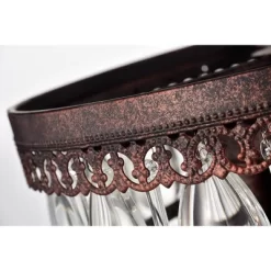 9.84" X 9.84" X 49.62" 3-Light Eresu Chandelier Brown - Warehouse Of Tiffany -Lighting Specialty Shop GUEST ab11fd39 0a6b 4d1c b509 82b5a63c8c25