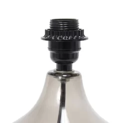 Glass Raindrop Table Lamp With Fabric Shade Smoke Gray - Simple Designs -Lighting Specialty Shop GUEST ab248390 b6bb 4695 8a3a d8db54d8174b