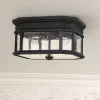 Generation Lighting Cotswold Lane 11 1/2" Wide Black Ceiling Light