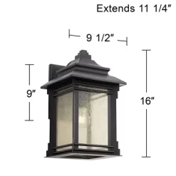 Franklin Iron Works Hickory Point Rustic Farmhouse Outdoor Wall Light Fixture Walnut Bronze 16" Frosted Cream Glass For Post Exterior Barn Deck House 11 Franklin Iron Works Hickory Point Rustic Farmhouse Outdoor Wall Light Fixture Walnut Bronze 16" Frosted Cream Glass For Post Exterior Barn Deck House -Lighting Specialty Shop GUEST ad051a2e 3d94 47aa b13b 79184848dae5
