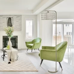 61.5" Quigley Silver Drum Shade Floor Lamp - River Of Goods 13 61.5" Quigley Silver Drum Shade Floor Lamp - River Of Goods -Lighting Specialty Shop GUEST addfda99 31d6 4699 afcc f4d4886631b4