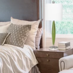 Stylus Table Lamp With Fabric Shade Green - Lalia Home -Lighting Specialty Shop GUEST b19b894d fedb 4b6d a046 12c2aa33d541