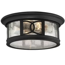 John Timberland Flush Mount Outdoor Ceiling Light Fixture Black 12" Seedy Glass For Exterior House Porch 12 John Timberland Flush Mount Outdoor Ceiling Light Fixture Black 12" Seedy Glass For Exterior House Porch -Lighting Specialty Shop GUEST b251e6aa 1b14 40be 8fb5 f5f50731bfd1