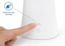 Mount-It! Turcom AirLight Ultrabright LED Desk Lamp With Bladeless Three Speeds Fan Panel | White -Lighting Specialty Shop GUEST b2b6a169 77ce 48fb 8612 91767a002392