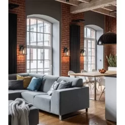 10" Metal/Glass Cone Outdoor Wall Lamp Black - LNC -Lighting Specialty Shop GUEST b3a43ca8 1758 4832 9c90 b1e8660c360e