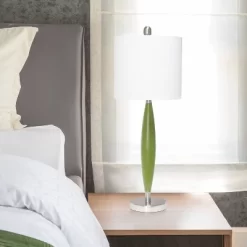 Stylus Table Lamp With Fabric Shade Green - Lalia Home -Lighting Specialty Shop GUEST b43f8462 d274 498c 9779 5c85eba58adc