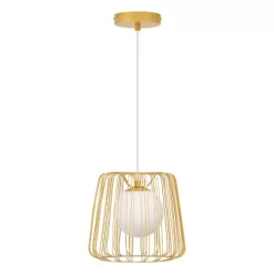 9.87" Lucas Caged Globe Shade Pendant Light - River Of Goods -Lighting Specialty Shop GUEST b5354a2b 9c0e 43cb b8e5 786952cabf7f
